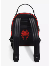 Load image into Gallery viewer, Marvel Mini Backpack Spider-Man Miles Morales Logo Pin Collector Ita Bag Her Universe
