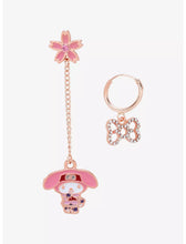 Load image into Gallery viewer, Naruto Shippuden X Sanrio Earring Set My Melody as Sakura Haruno Bioworld
