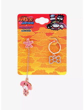 Load image into Gallery viewer, Naruto Shippuden X Sanrio Earring Set My Melody as Sakura Haruno Bioworld
