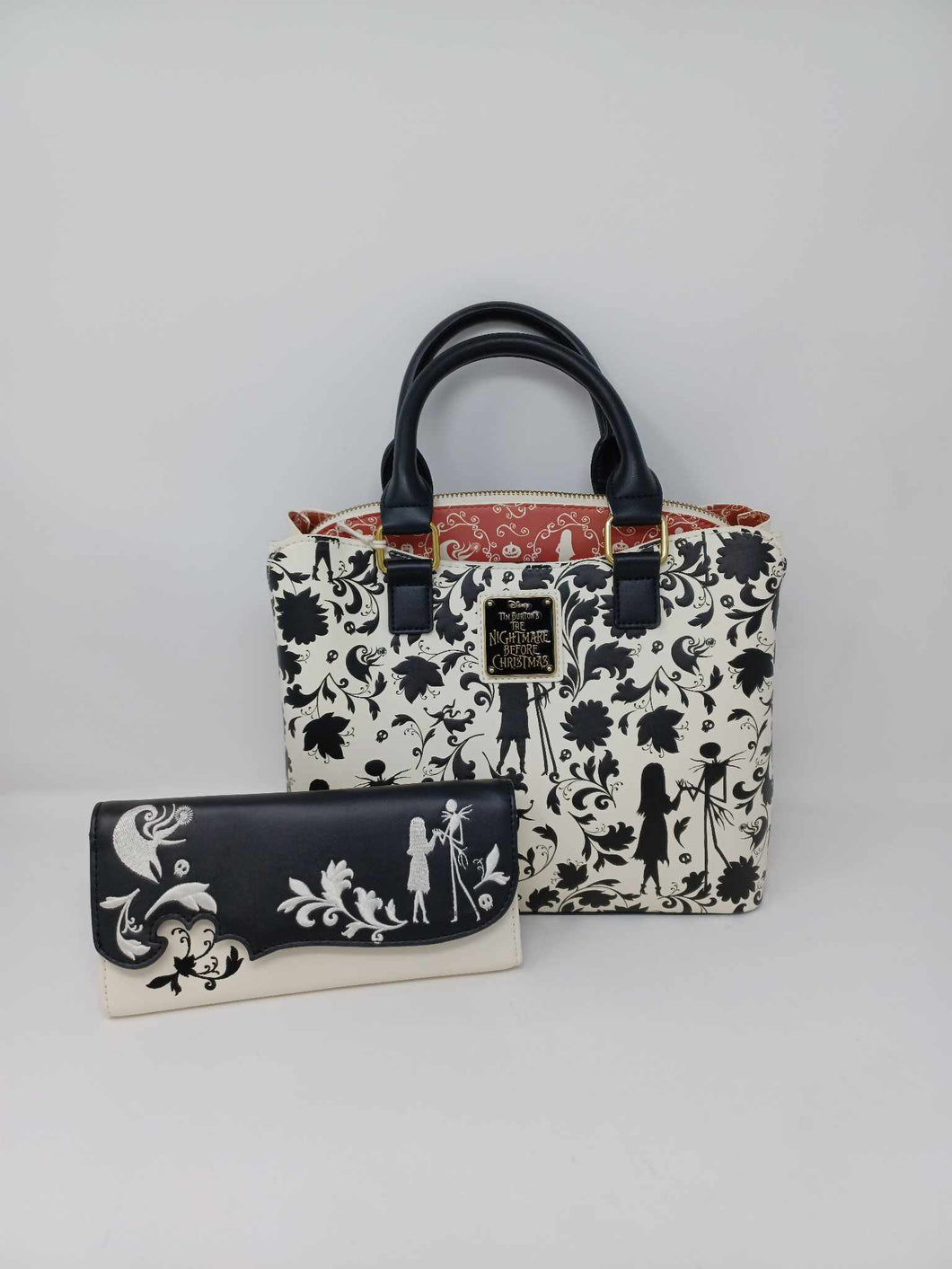 Disney Handbag & Wallet Set Nightmare Before Christmas Silhouette Icons Loungefly