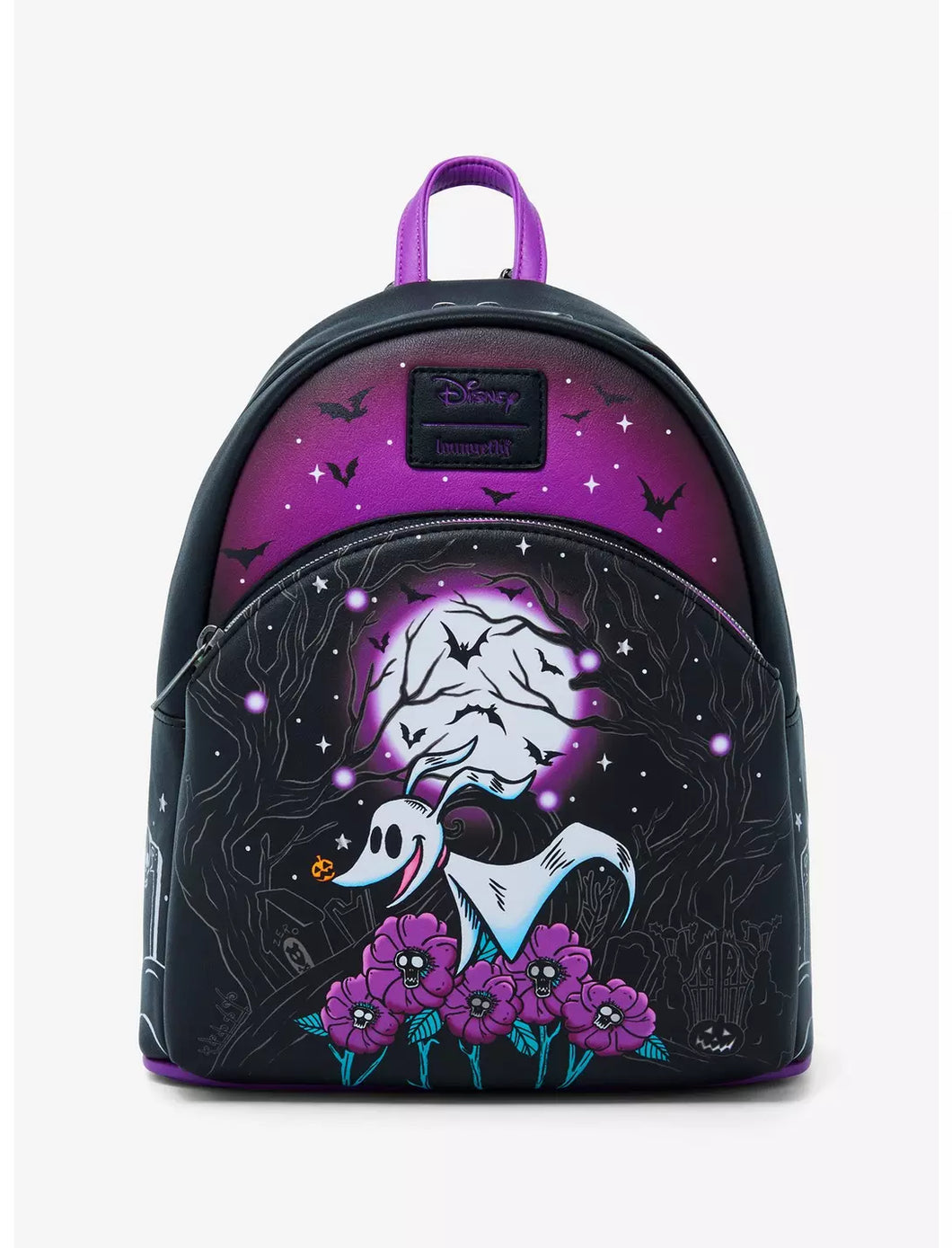 Disney Mini Backpack Nightmare Before Christmas Zero Moon Doodle Loungefly