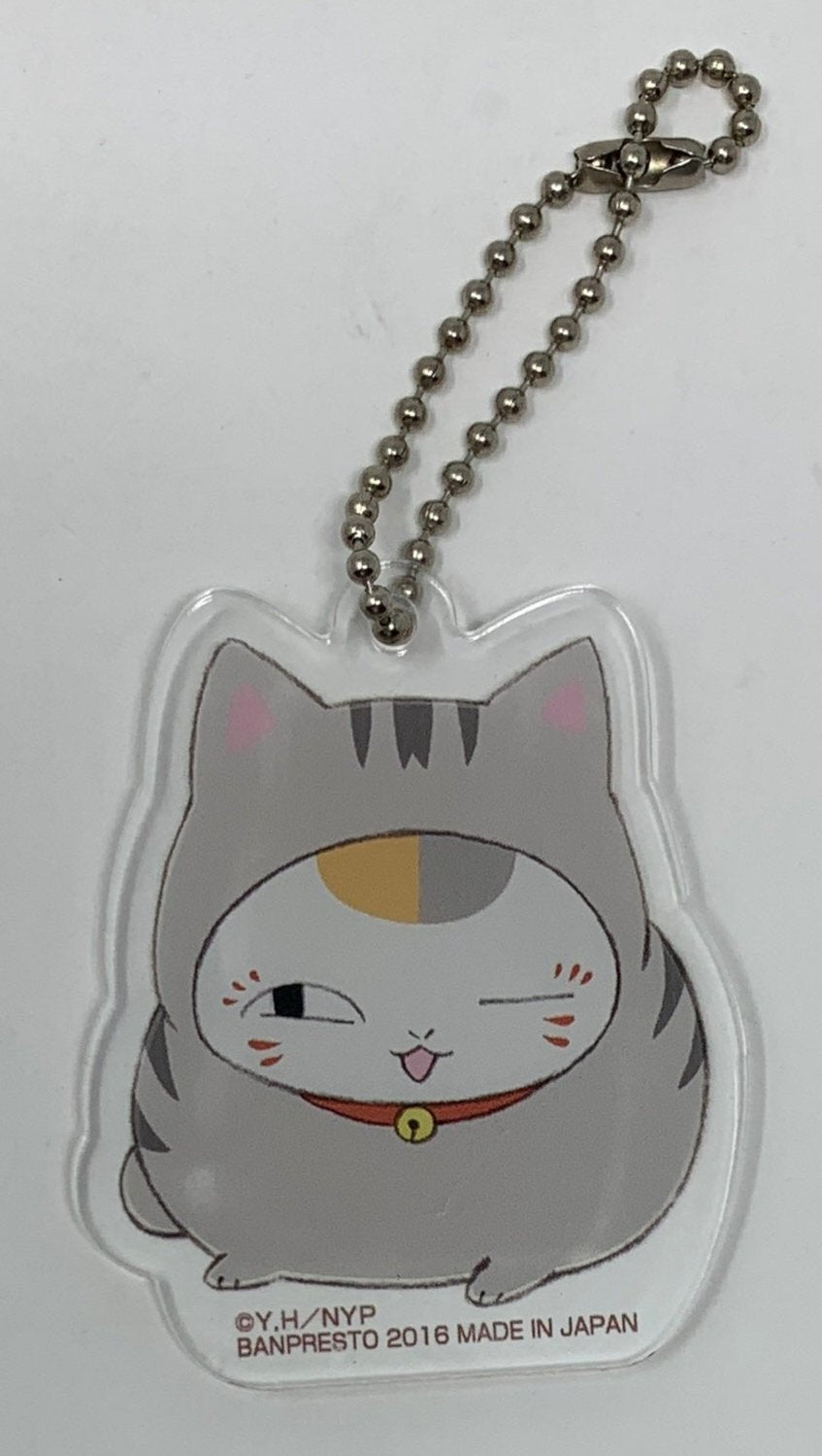 Natsume's Book of Friends Acrylic Keychain Nyanko Sensei in Cat Costume Banpresto