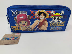 One Piece Canvas Zip Pencil Pouch