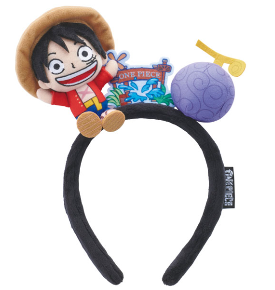 One Piece Plush Headband Monkey D. Luffy with Gomu-Gomu no Mi Universal Studios