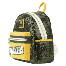 Load image into Gallery viewer, NFL Mini Backpack Green Bay Packers Sequin Loungefly
