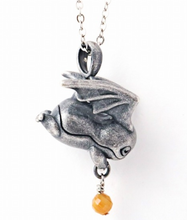 Load image into Gallery viewer, Digimon Necklace Patamon Natural Stone Adventure 02 The Beginning Tsumugi
