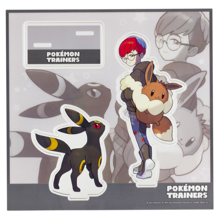 Pokemon Acrylic Stand Penny and Umbreon Pokemon Trainers Pokemon Center