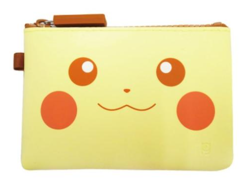 Pikachu Zipper Pouch Pikachu Face Silicone NUU