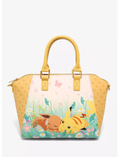 Load image into Gallery viewer, Pokemon Satchel Bag Eevee &amp; Pikachu Floral Loungefly
