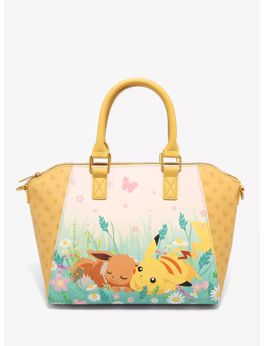 Pokemon Satchel Bag Eevee & Pikachu Floral Loungefly