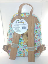 Load image into Gallery viewer, Pokemon Mini Backpack First Generation Favorites Teal AOP Loungefly
