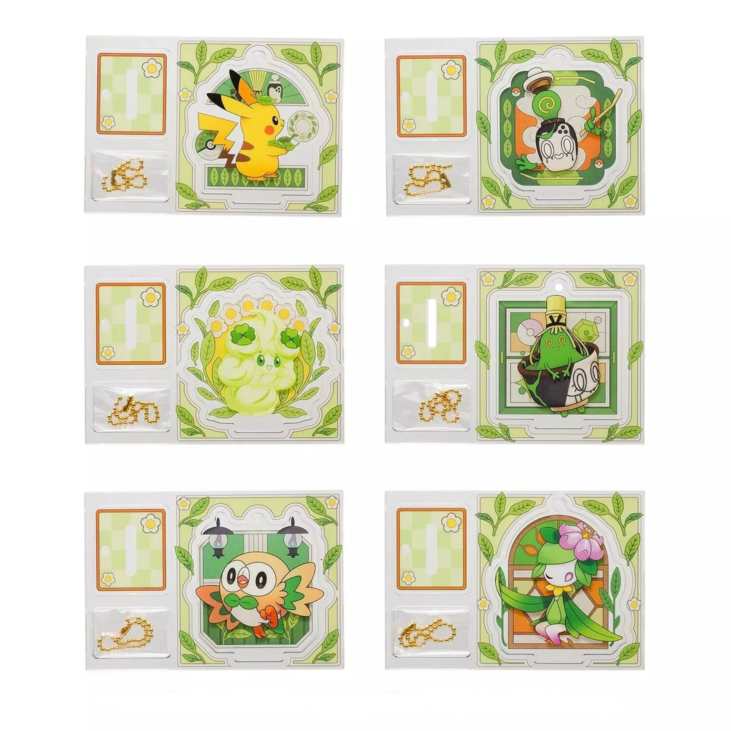 Pokemon Blind Box Acrylic Charm Cafe Poltchageist Collection With Card Pokemon Center