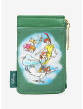 Load image into Gallery viewer, Disney Mini Backpack and Cardholder Set Peter Pan Cast Painting Loungefly
