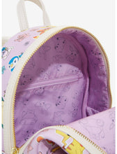 Load image into Gallery viewer, Pokemon Mini Backpack Purple Floral Teacups AOP Loungefly
