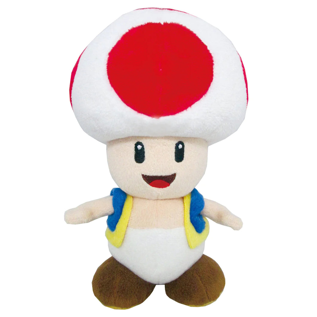 Super Mario Plush Toad 8in All Star Collection Little Buddy