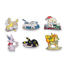 Load image into Gallery viewer, Pokemon Pin Set Together for the Holidays Pokemon Center
