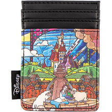 Load image into Gallery viewer, Disney Cardholder Beauty and the Beast Stained Glass Loungefly
