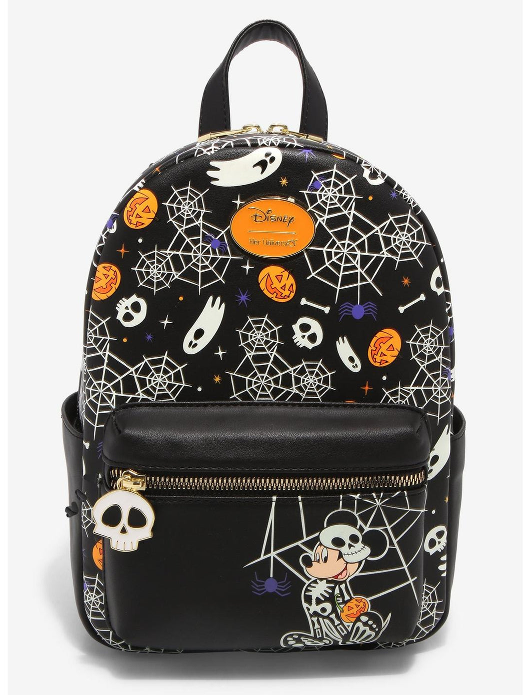 Disney Mini Backpack Skeleton Mickey Halloween GITD Her Universe