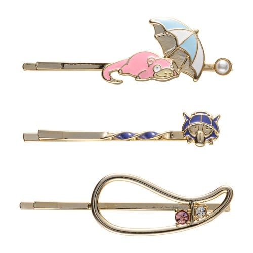 Pokemon Center Slowpoke Metal Hair Clips