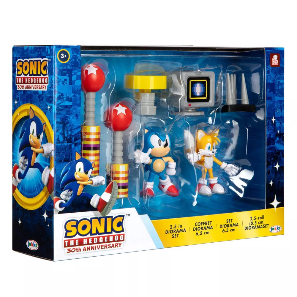 Sonic the Hedgehog Figure Set Sonic, Tails, & Accessories Jakks