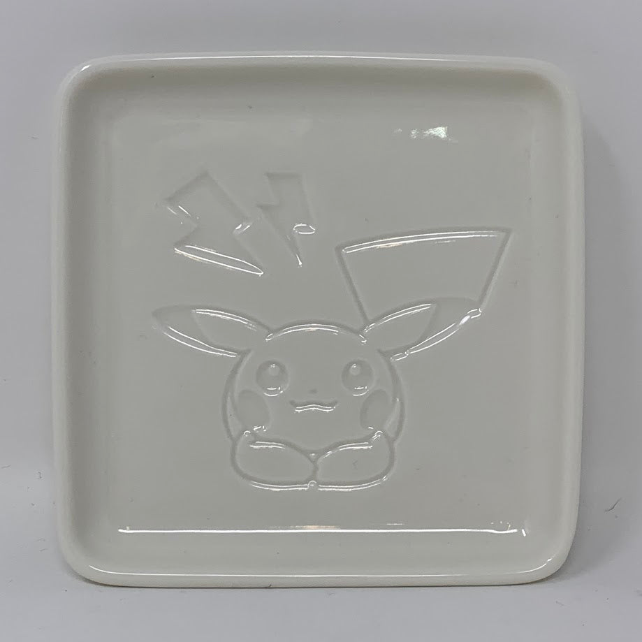 Pokemon Soy Sauce Dish Pikachu Front View Ver. Brilliant Diamond & Shining Pearl Amazon