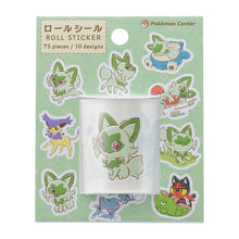 Load image into Gallery viewer, Pokemon Sticker Roll Meow! Meow! Sprigatito! 75 Pieces Pokemon Center
