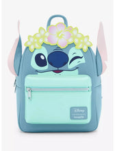 Load image into Gallery viewer, Disney Mini Backpack Lilo &amp; Stitch Flower Crown Loungefly
