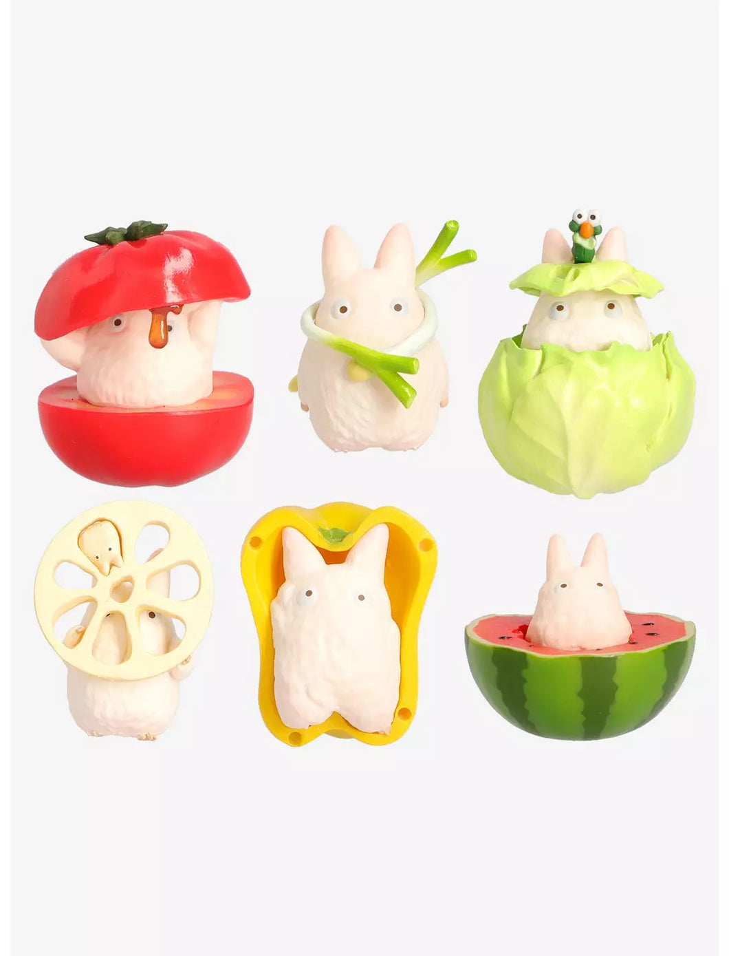 Studio Ghibli Blind Box Figure My Neighbor Totoro Veggies & Fruits Stacking Benelic