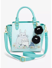 Load image into Gallery viewer, Studio Ghibli Satchel Bag My Neighbor Totoro with Soot Sprite Fuzzy Charm Her Universe
