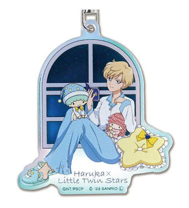 Sanrio x Sailor Moon Keychain Sailor Uranus x Little Twin Stars Aurora Bandai