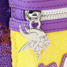 Load image into Gallery viewer, NFL Mini Backpack Minnesota Vikings Sequin Loungefly
