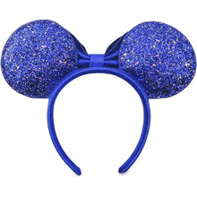Load image into Gallery viewer, Disney Parks Mini Backpack Ears Wristlet Set Make A Wish Blue Sequin Loungefly
