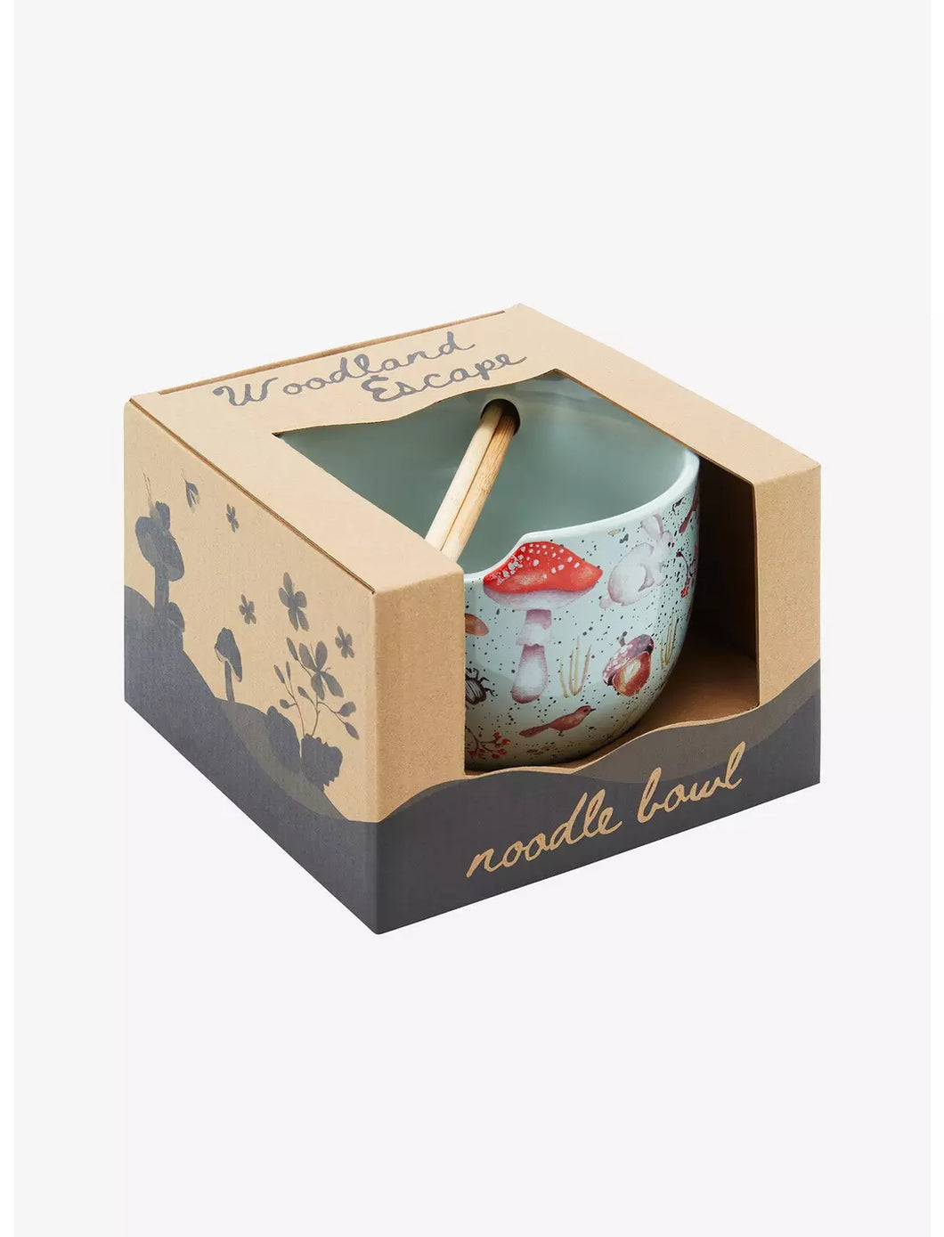 Ramen Bowl with Chopsticks Woodland Escape