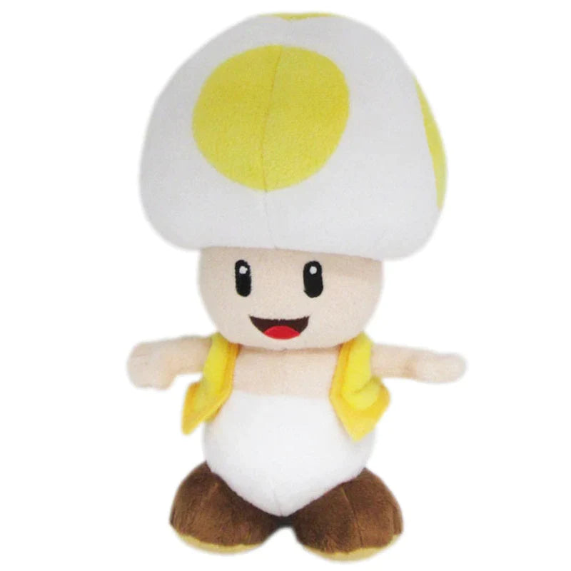 Super Mario Plush Yellow Toad 8in All Star Collection Little Buddy