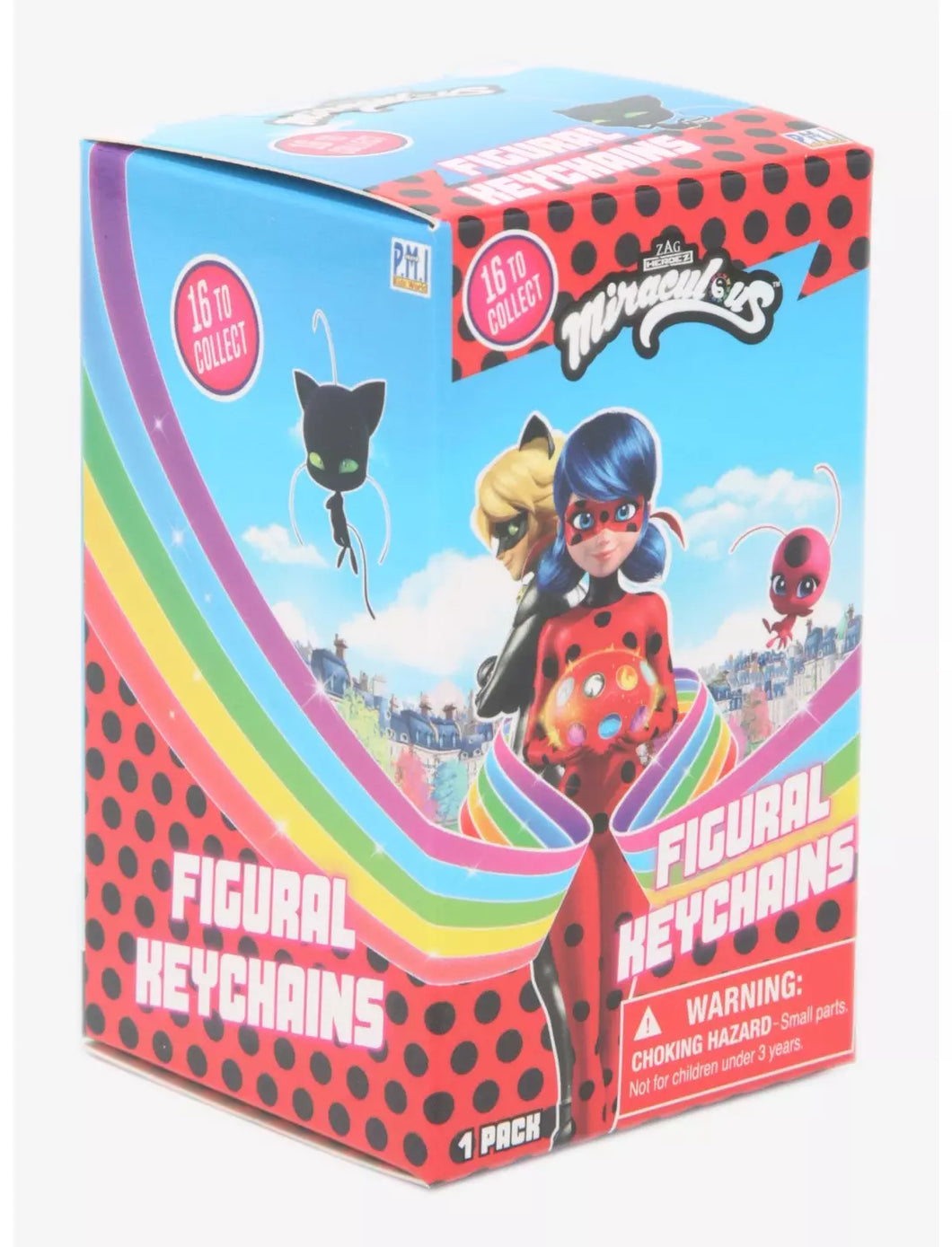 Miraculous Tales of Ladybug & Cat Noir Figural Keychain Blind Box Zag Heroez