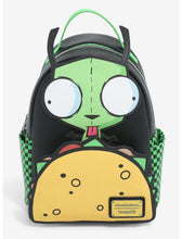 Load image into Gallery viewer, Invader Zim Mini Backpack GIR Taco Loungefly
