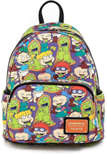 Load image into Gallery viewer, Nickelodeon Loungefly Rugrats All Over Print Womens Double Strap Shoulder Bag Purse
