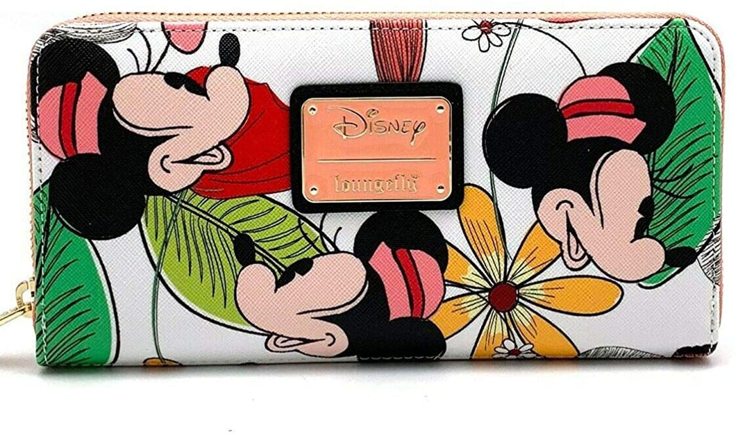 Loungefly Disney Minnie Mouse Flower Zip-Around Wallet