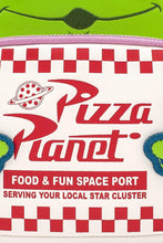 Load image into Gallery viewer, Loungefly Disney Toy Story Alien Pizza Planet Mini Backpack
