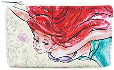 Disney Bifold Wallet The Little Mermaid Ariel Watercolor Loungefly