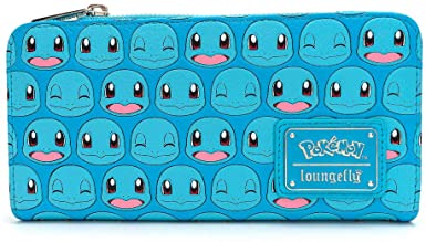 Nintendo Loungefly Pokemon Squirtle Faces Faux-Leather Flap Wallet