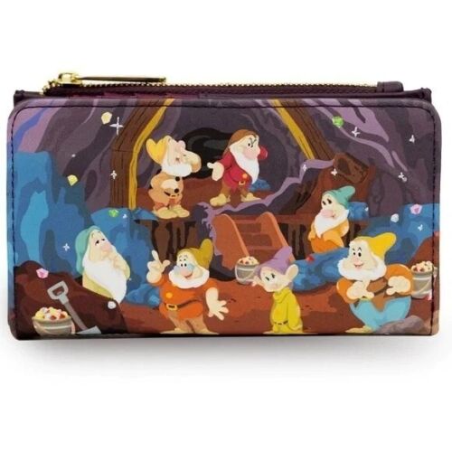 Disney Wallet Seven Dwarfs Mine Cart Loungefly