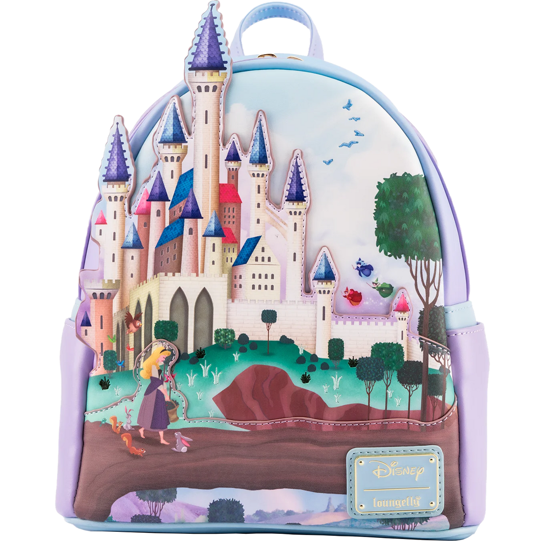 Disney Mini Backpack Sleeping Beauty Aurora Castle Loungefly