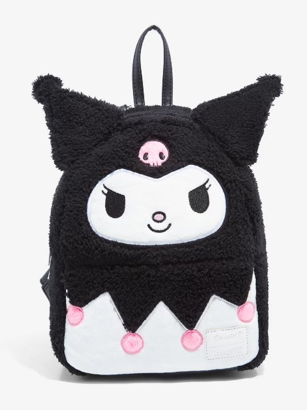 Sanrio Mini Backpack Fuzzy Kuromi Cosplay Loungefly