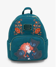 Load image into Gallery viewer, Disney Pixar Mini Backpack Brave Merida &amp; Triplets Loungefly
