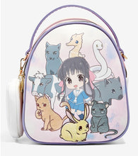 Load image into Gallery viewer, Fruits Basket Mini Backpack with Pouch Chibi Embroidered Bioworld
