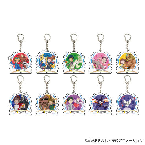 Digimon Tamers Mystery Blind Box Acrylic Keychain Celebration Ver. Toei Animation