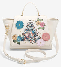Load image into Gallery viewer, Harry Potter Handbag Deathly Hollows Floral Bioworld
