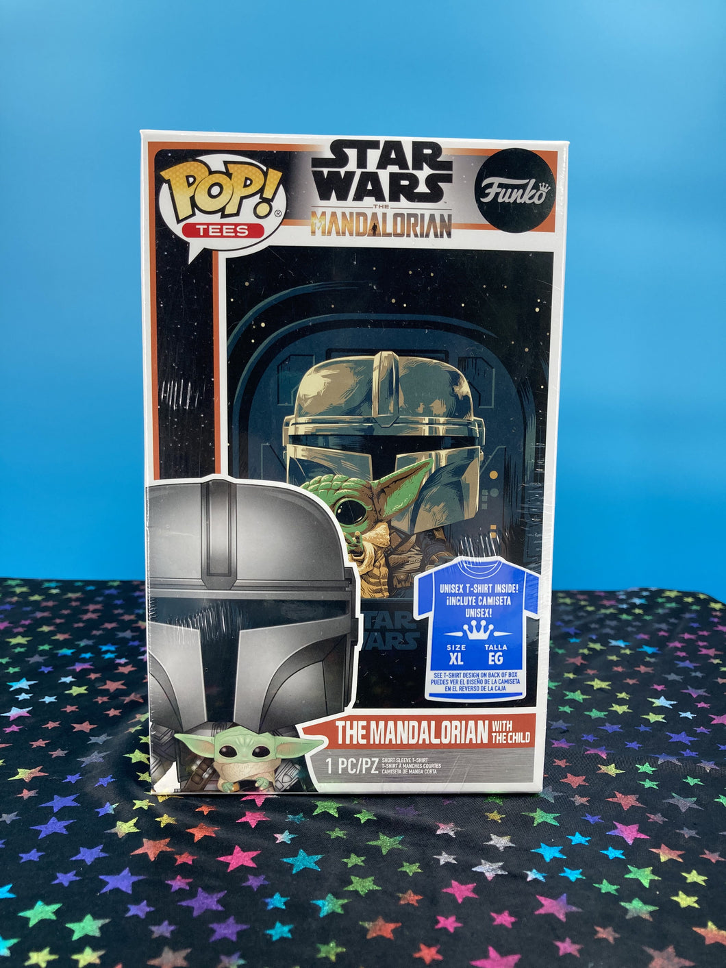 Star Wars The Mandalorian With The Child Size XL Disney 2021 Funko Pop! Tees