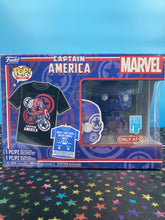 Load image into Gallery viewer, Captain America Marvel Patriotic Age Pop! &amp; Tee Men&#39;s Funko Pop!
